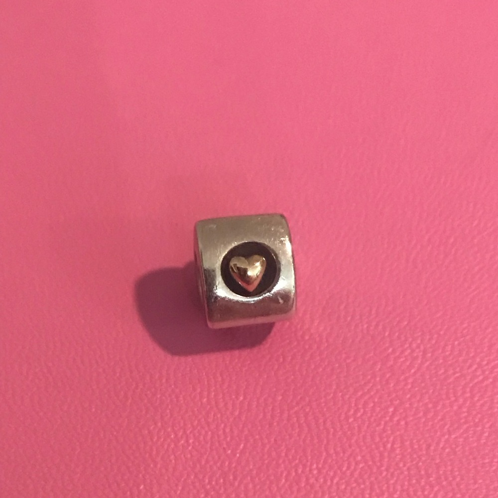 Authentic Pandora heart in a box charm